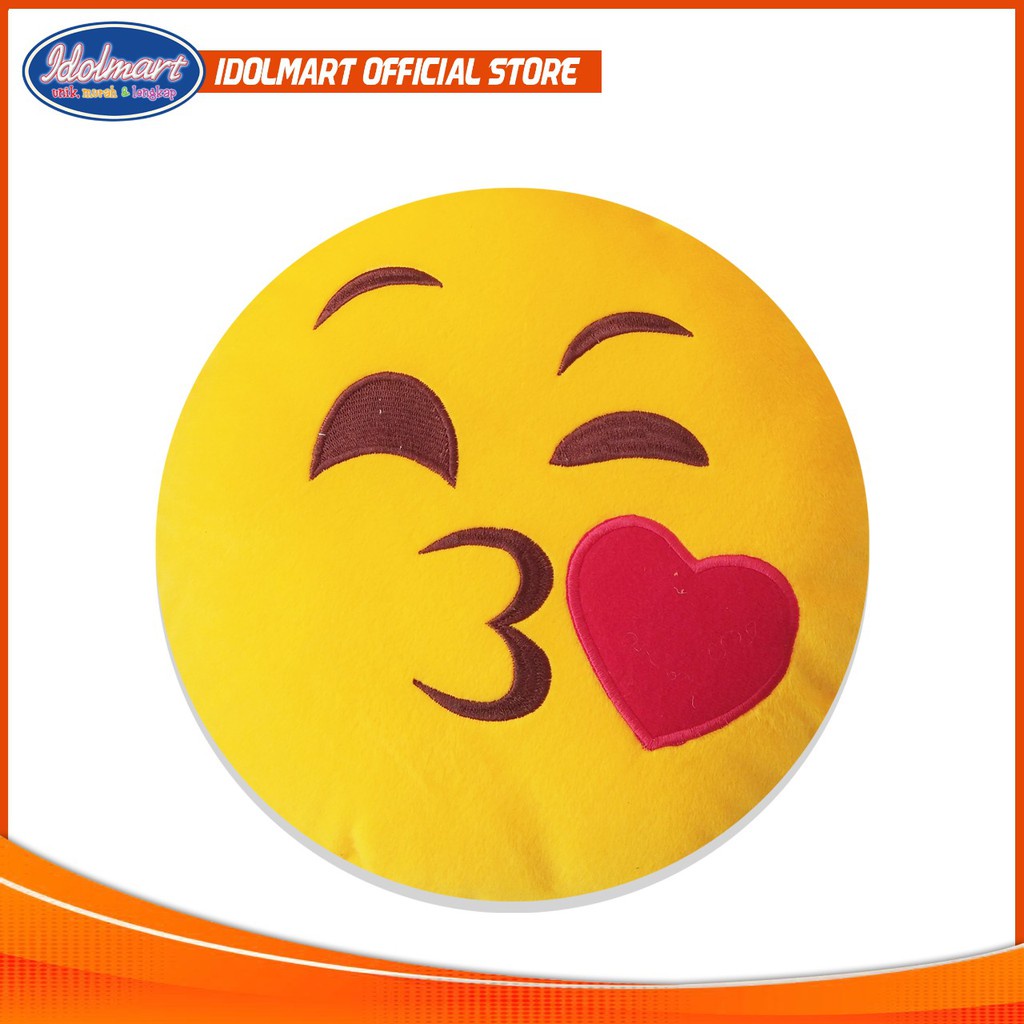 IDOLAKU Bantal Karakter Emoticon Lembut