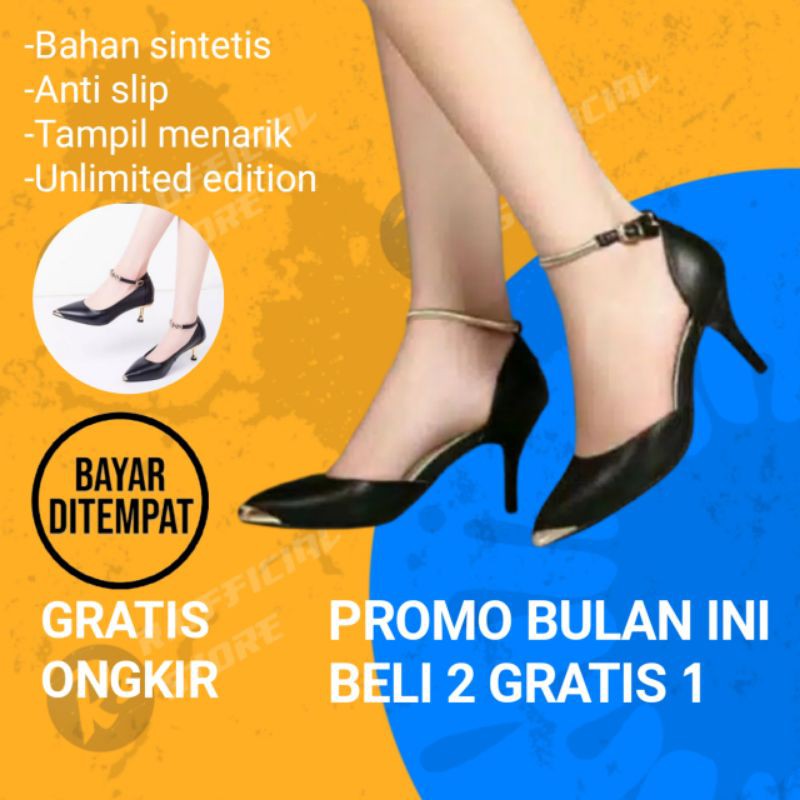 SANDAL HAK HEELS ZARA TINGGI HIGH HEELS WANITA BRANDED IMPORT SEPATU KERJA WANITA BRANDED Gp.01