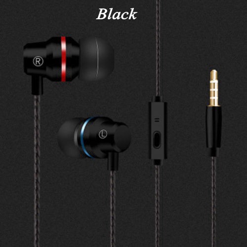 Earphone In-Ear 3.5mm Super Bass Stereo dengan Mic