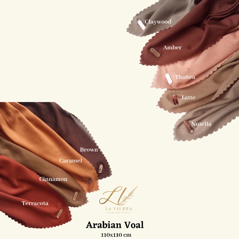 Part 1 Voal Arabian Jilbab Polos Sahara Hijab Segiempat-3