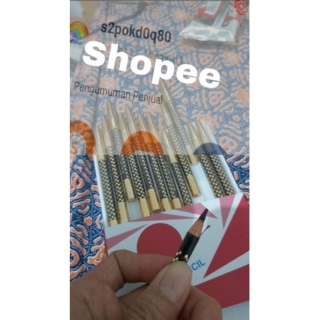 PENCIL ALIS TARIK BENANG COKLAT JAMIN ORI