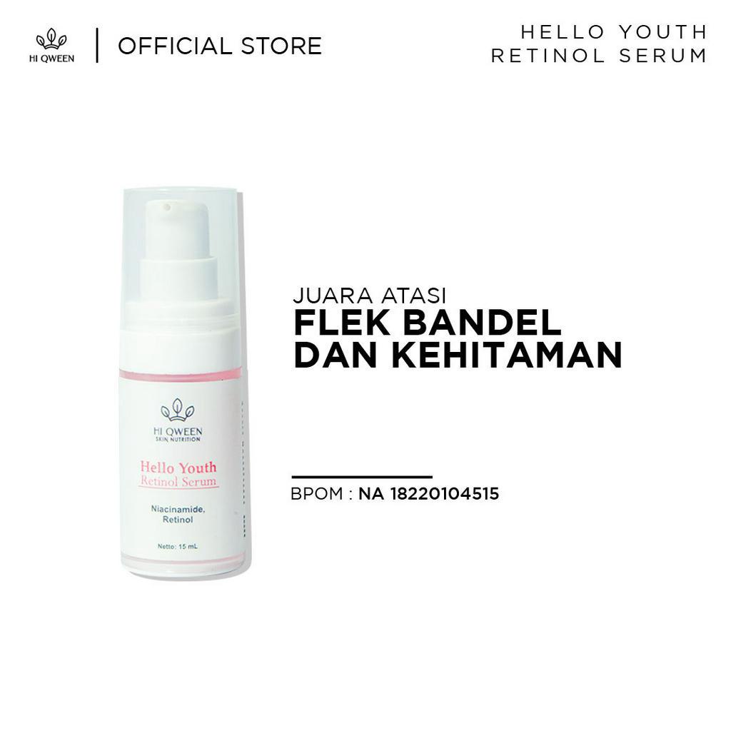 Serum Hello Youth Retinol Mengatasi Flek Bandel, Mencerahkan Wajah, Membuat Wajah Lebih Glowing, Membuat Kulit Kenyal