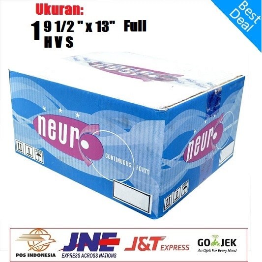 

Kertas Continuous Forms A4 - 9.5 X 11 Inch 1 Ply Merek NEURO Full