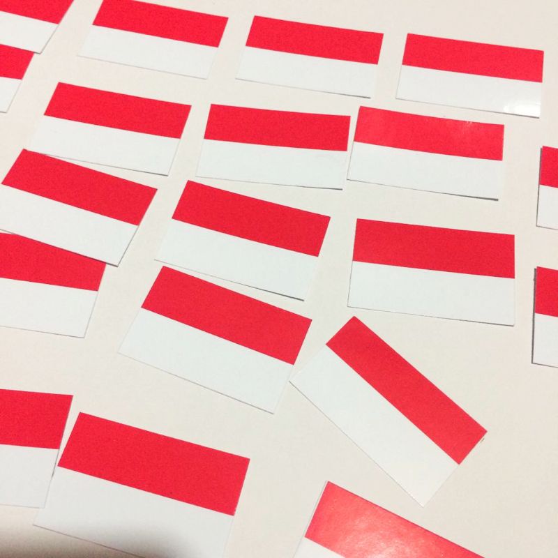 Sticker Pipi Merah Putih / Sticker Bendera