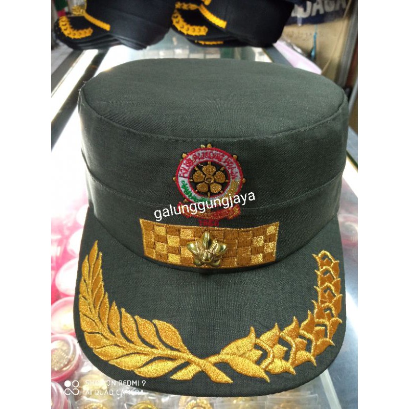 Topi komando pol pp gol 3D free nama bordir