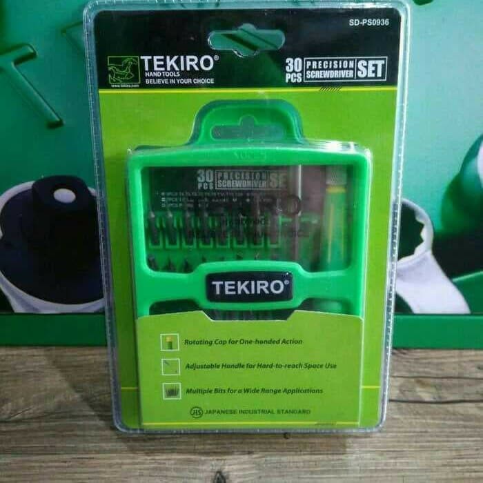 Tekiro obeng set presisi 30 pcs / precision screwdriver set 30 pcs