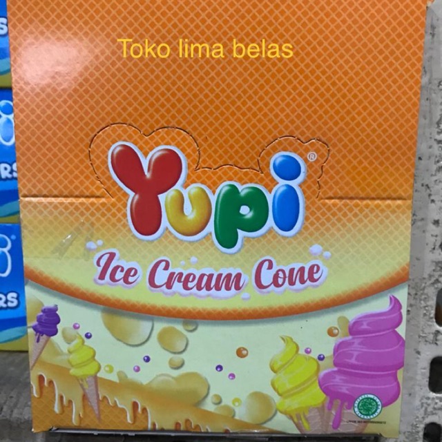 Yupi Ice Cream Cone 1 box isi 24 Pcs