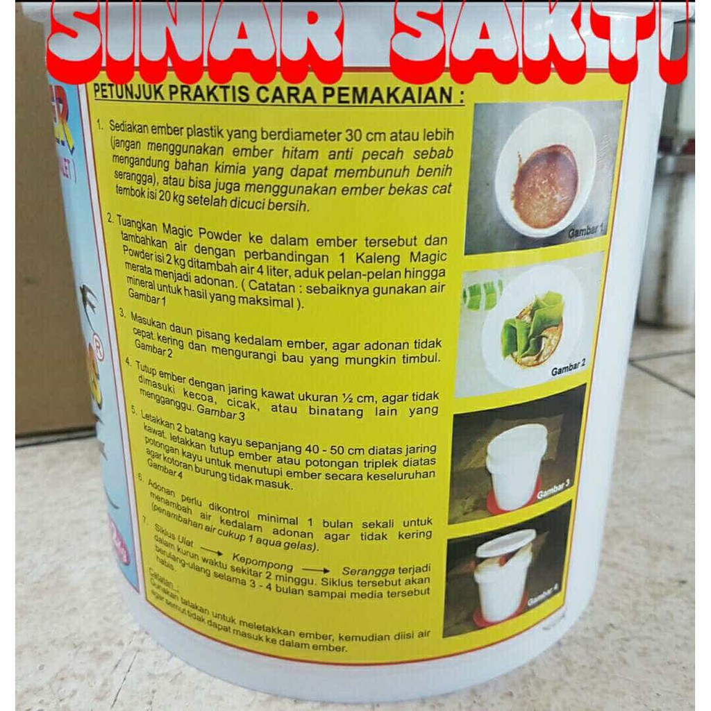 Pakan/Makanan Burung Walet Magic Powder