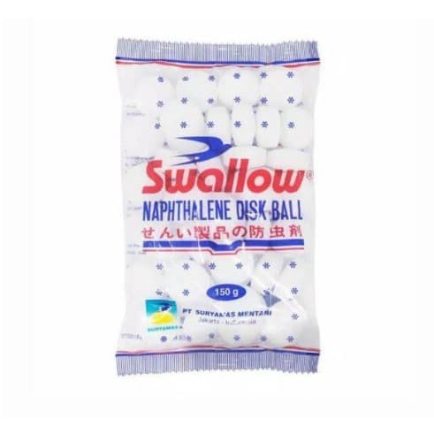 SWALLOW Naphthalene Disk Ball Putih 150 g Kamper Kapur Barus 150gram