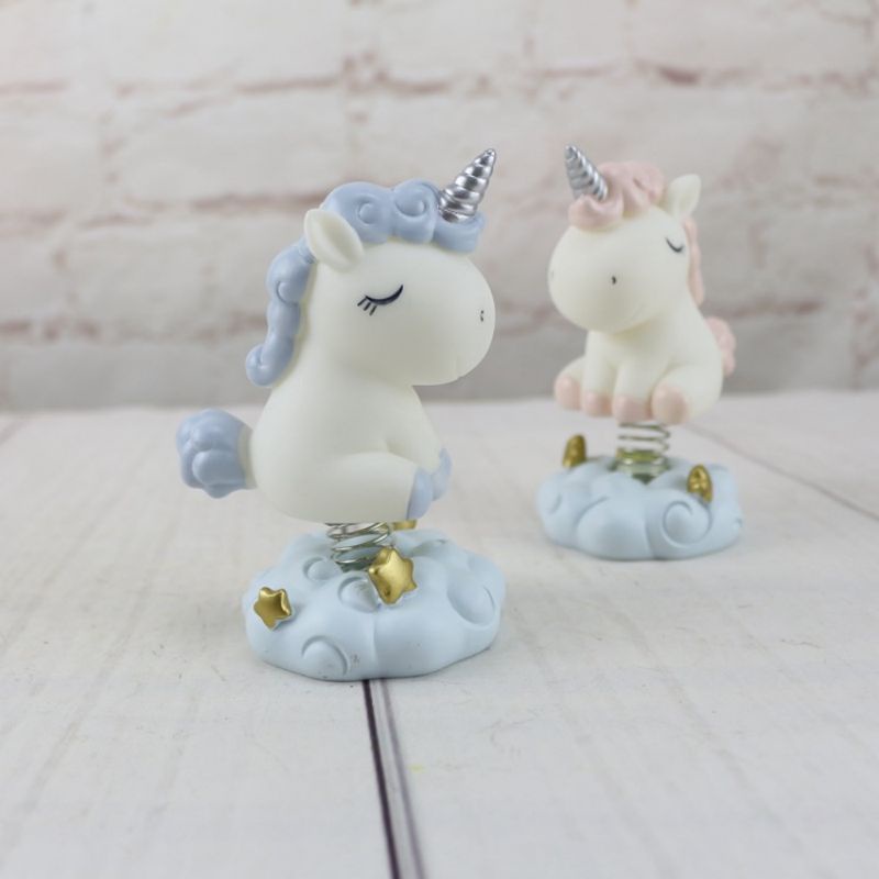 Little Pony Unicorn Pajangan Dashboard Mobil Dekorasi Bobble Head Kepala Goyang