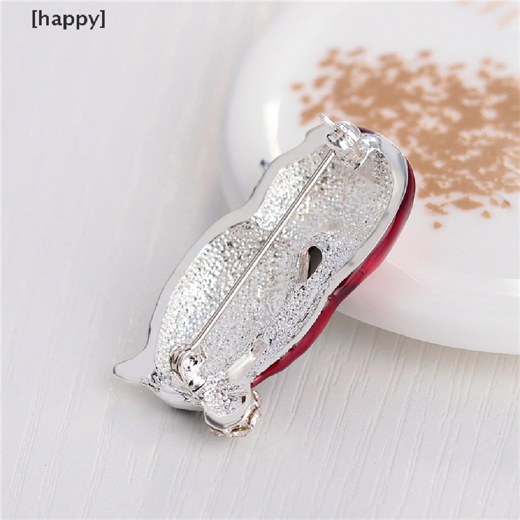 1pc Bros Pin Bentuk Penguin Natal Aksen Berlian Imitasi Untuk Hadiah Pesta