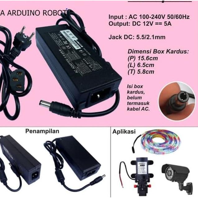 Adaptor 12V 5A 60W
