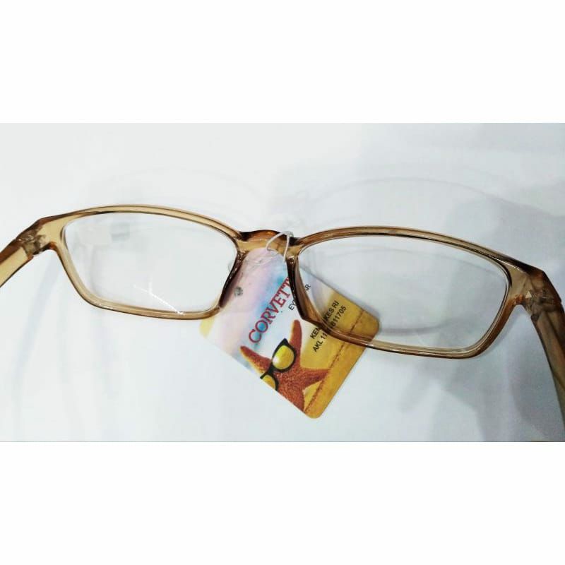 Kacamata Rabun Jauh Minus/Frame Coklat Pria Wanita