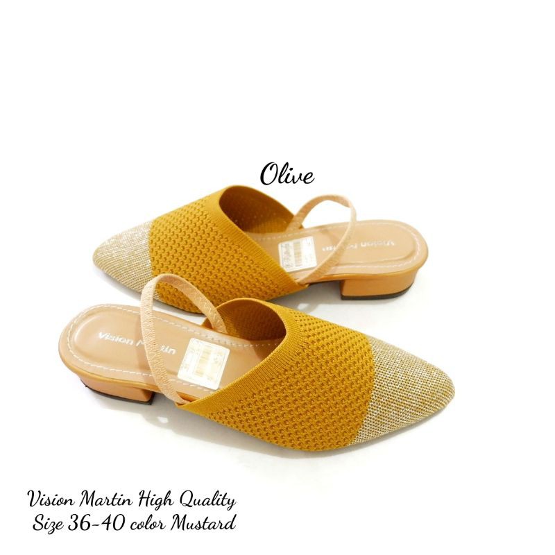 Sandal Wanita Slop Vision Martin Qualitas Bagus Harga Grosir 37-40