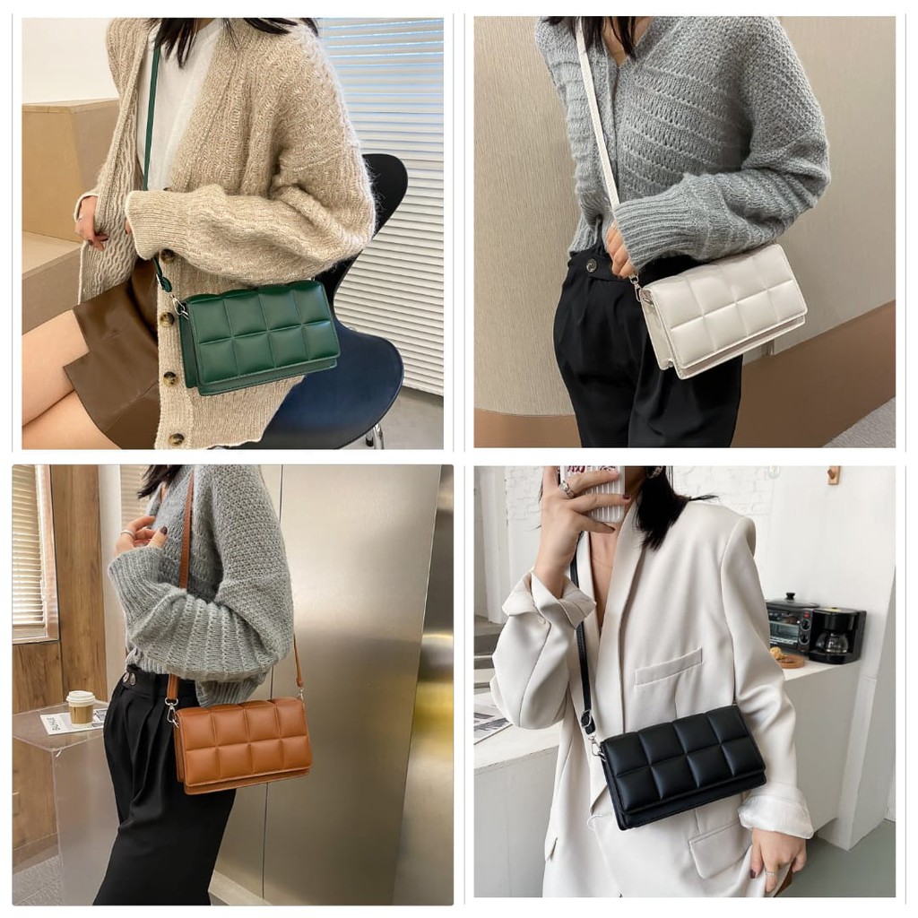 TAS SELEMPANG WANITA KEKINIAN KULIT SAYLA SLING BAG REMAJA CEWEK KOREA IMPORT PREMIUM TERMURAH BATAM