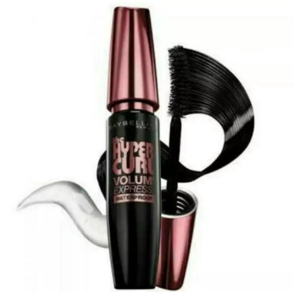 Paket Hemat Kecantikan Mata - Mascara Maybelline The Hypercurl Volum'Express dan Pensil Alis Hitam/C