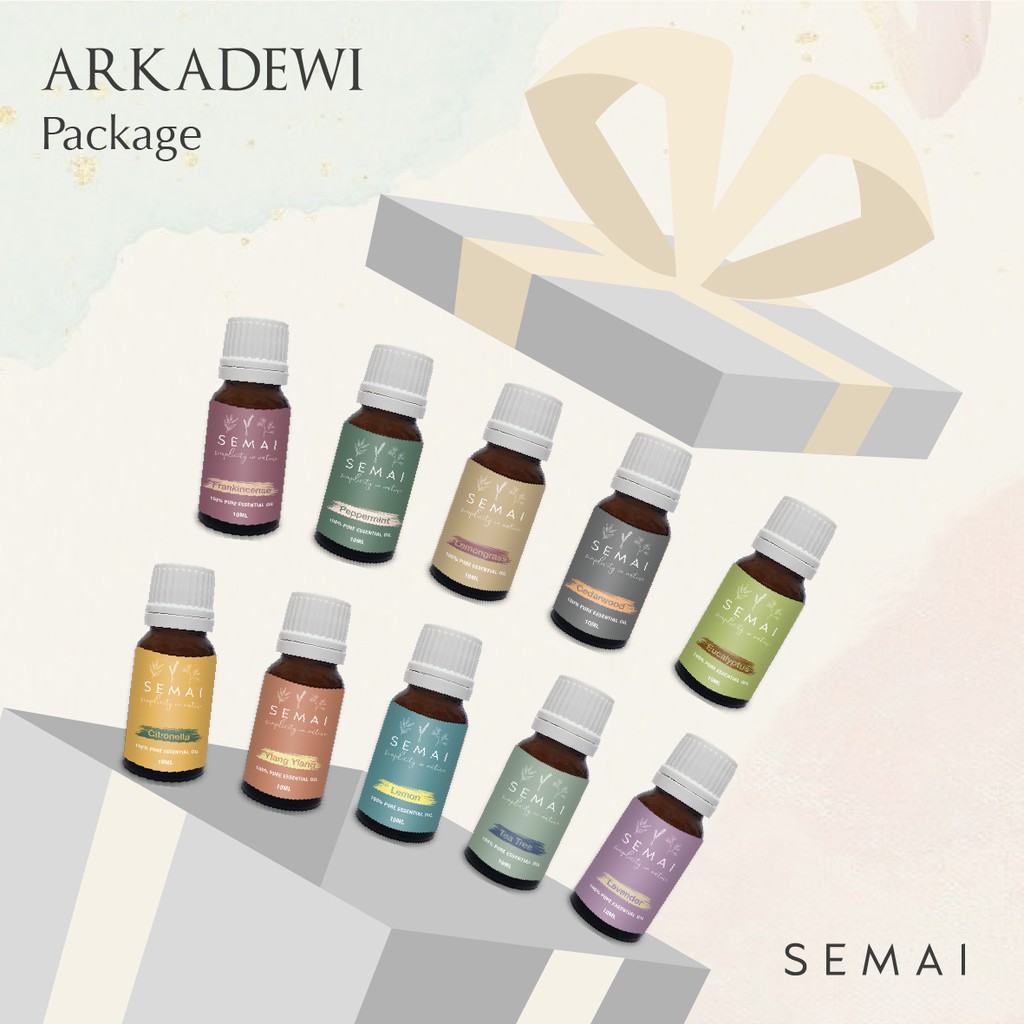 Paket Arkadewi SEMAI Essential Oil Diffuser