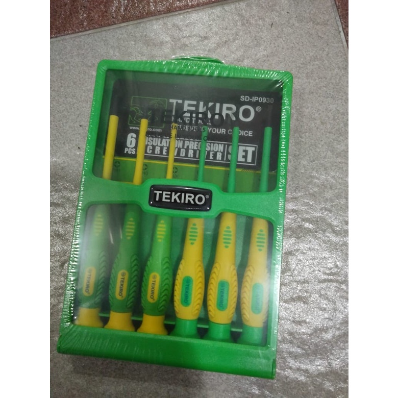 TEKIRO obeng listrik set 6pcs insulation precision screwdriver ORIGINAL