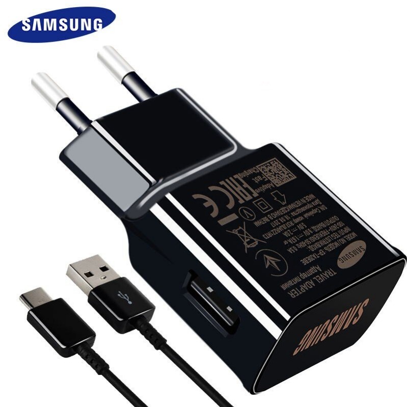 Travel Charger Samsung Note 8 S9 S10 Plus USB Type C Fast Charging Aksesoris Handphone HP OCEANMART OCEAN MART Murah Grosir