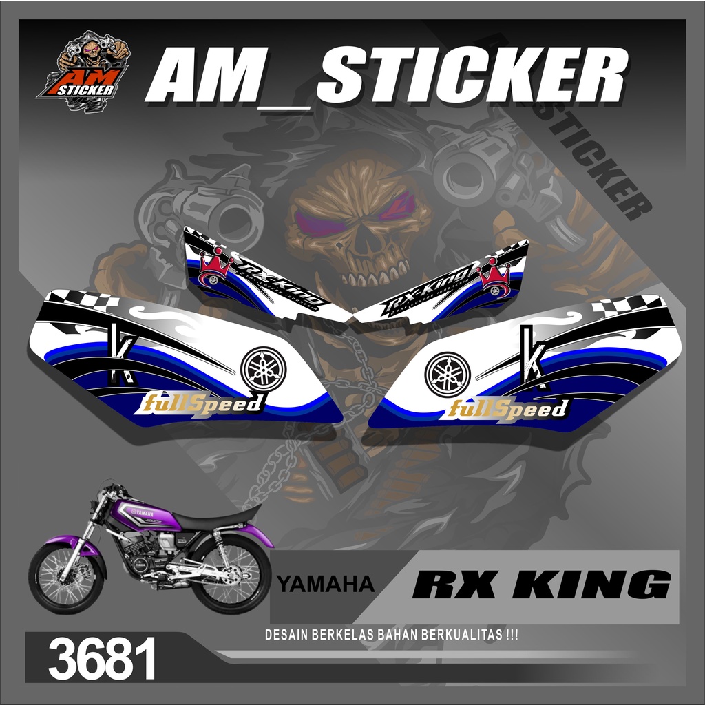 3681M Striping Variasi List RX KING - Stiker Variasi List Motor Rx King Racing