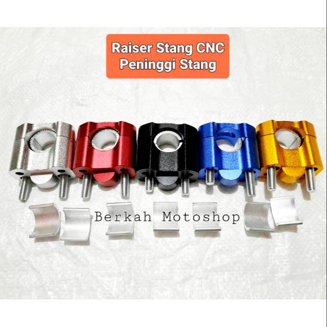 RAISER STANG CNC PENINGGI STANG RZR FATBAR VIXION CB150 SCORPIO RX KING VERZA DUDUKAN STANG MOTOR