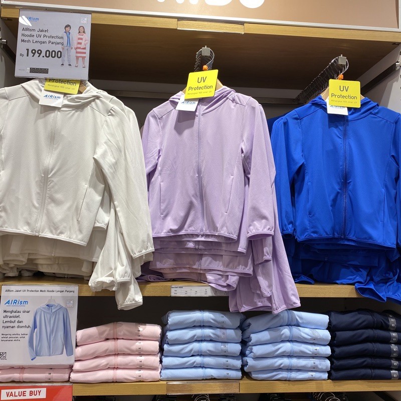 Kids Uniqlo Jaket Airism UV Protection Shopee Indonesia