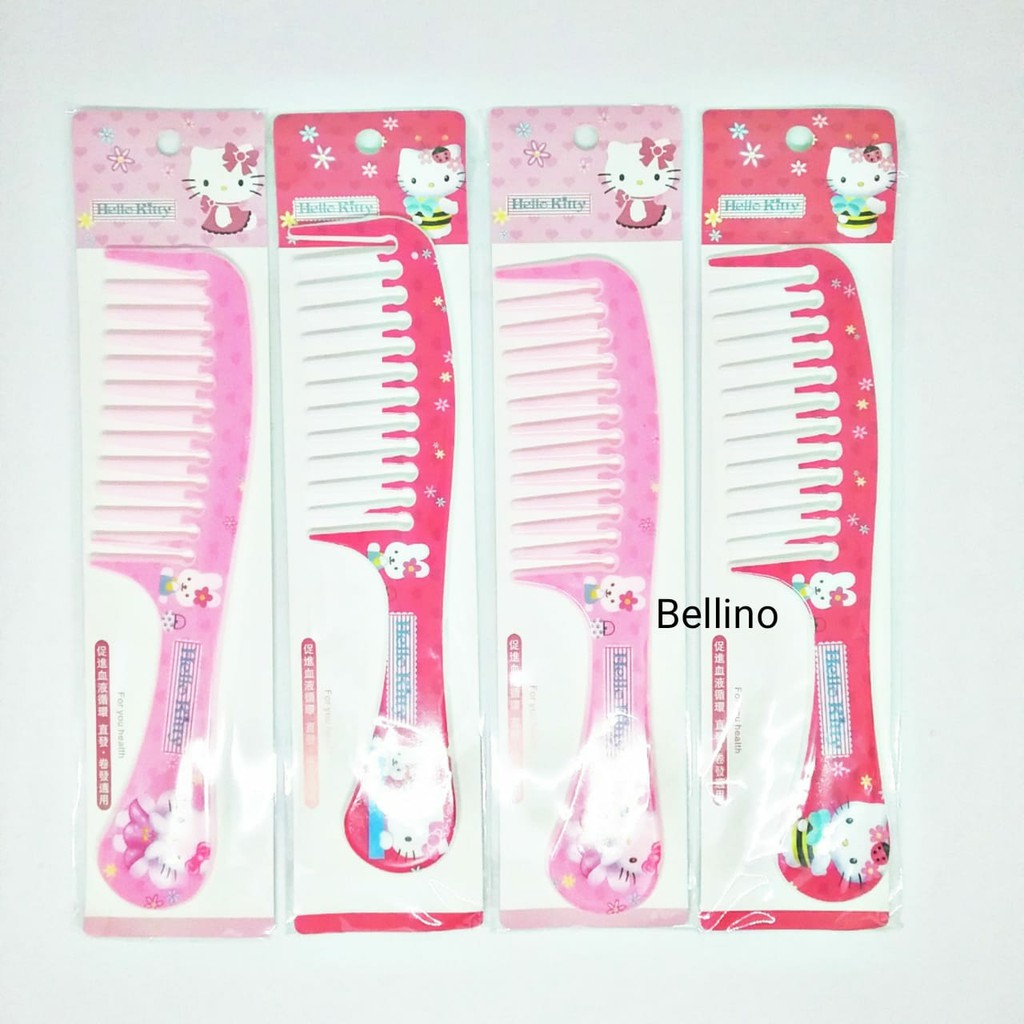 1Pcs Sisir Rambut Wanita Renggang Anti Rontok Motif Karakter Lucu 20cm / Sisir Gagang Anti Kusut