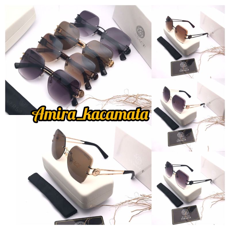 [BISA COD√]Kacamata Sunglasses Wanita Kacamata fashion /VERSACE 66031/LENSA UV Super premium