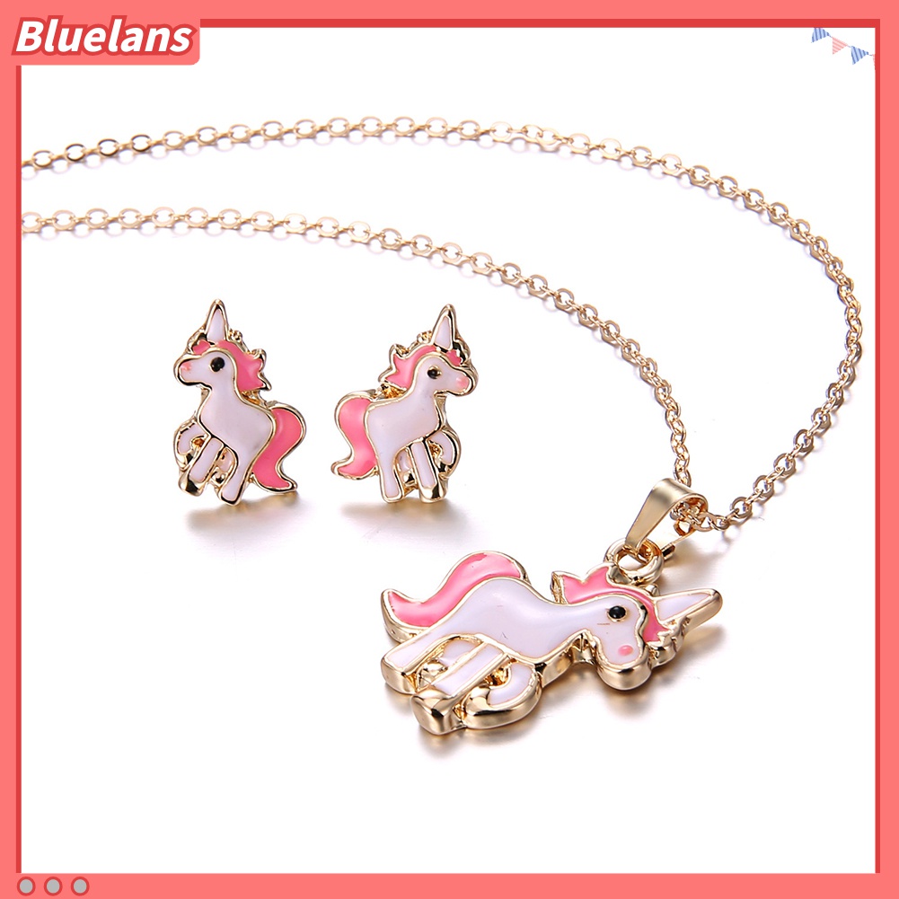 Bluelans Kalung Liontin Kuda Pony Bahan Alloy Untuk Wanita