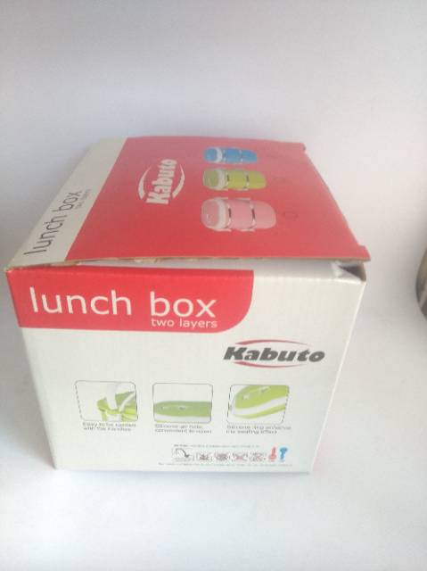 Kabuto Rantang Stainless Lunch Box Persegi  2 Layer BL1418-2