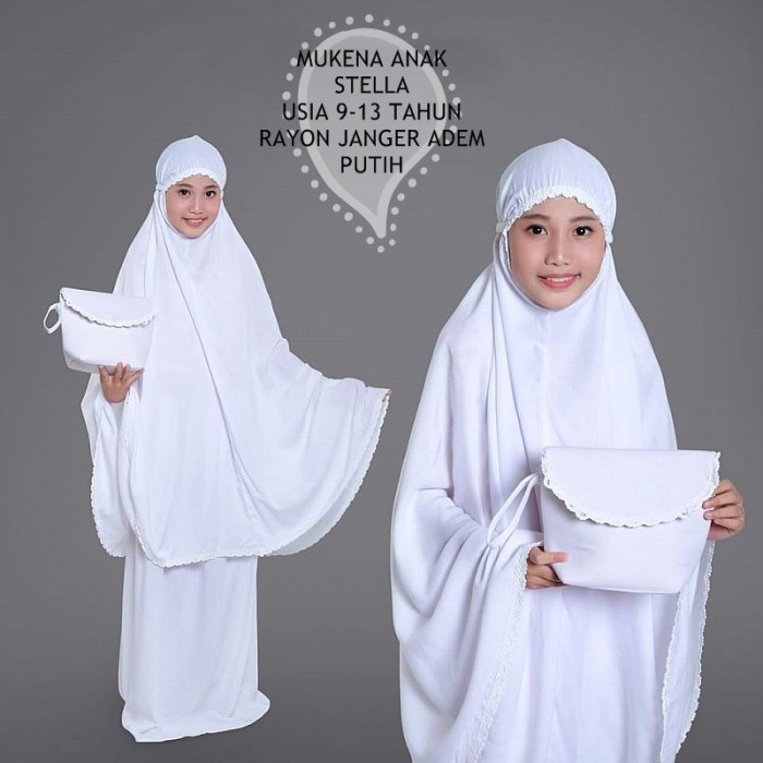 Mukena Anak Ready Stock Mukena Model Bahan Adem C7D7 Mukenah Anak Perempuan Rukuh Alat Ibadah Sholat