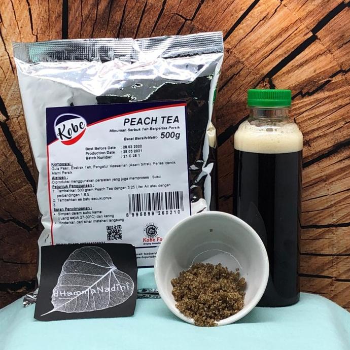 

Peach Tea Kobe 1/2 kg / teh persik 500 gr / powder / serbuk minuman