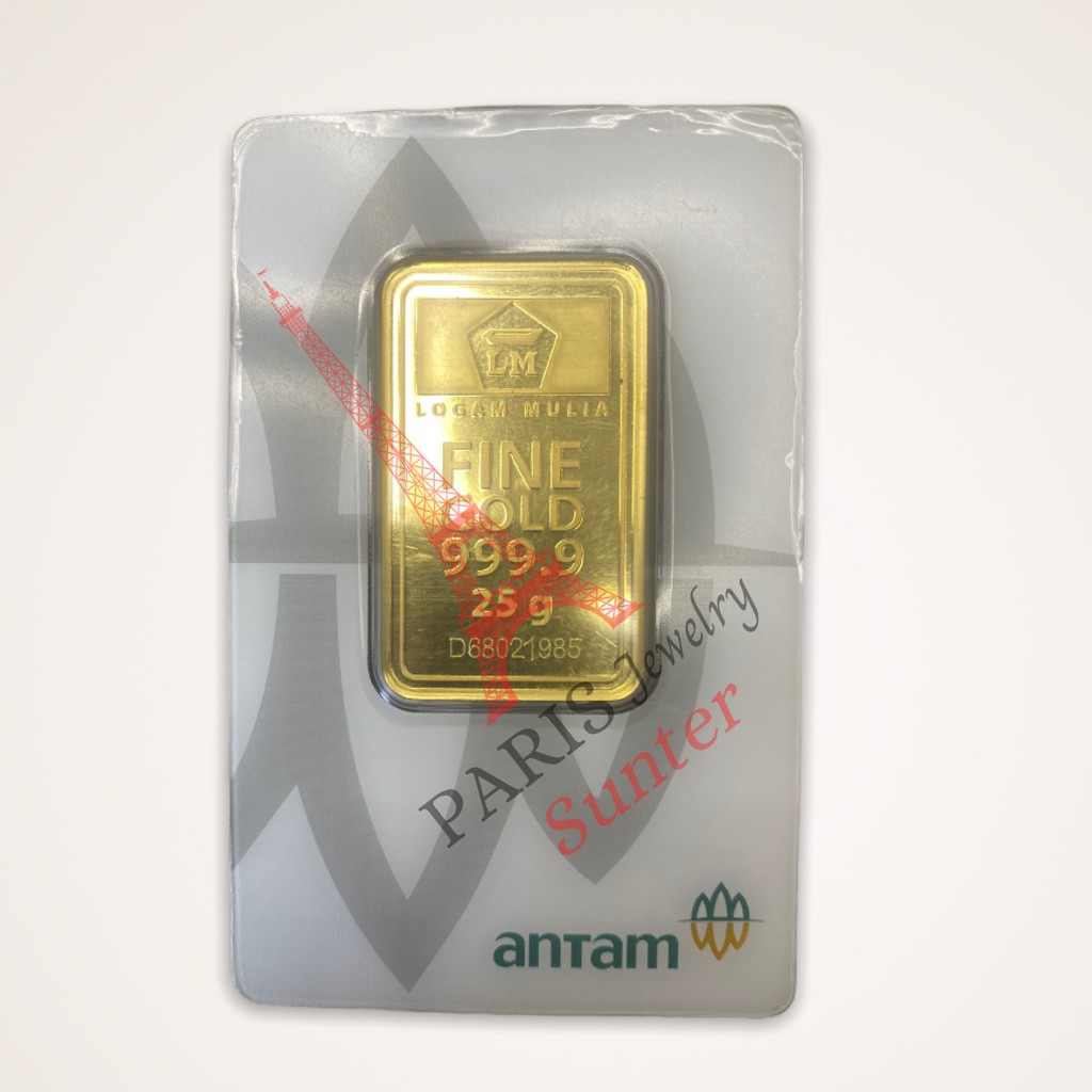Logam Mulia Antam LM Press Putih 25 GR