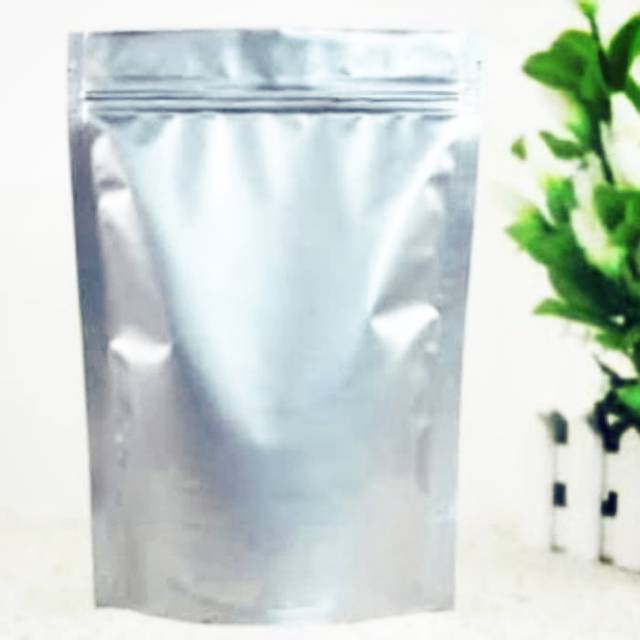 POUCH ZIPPER ZIPLOCK 9X13 stand up alumunium 100gr