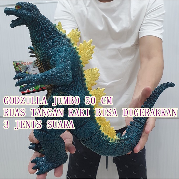 MAINAN MECHA GODZILLA JUMBO 50 CM GODZILLA BERSUARA