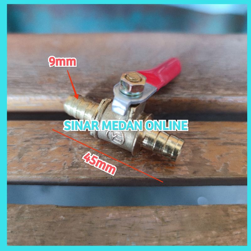 kran minyak 1/4 kuningan bensin solar