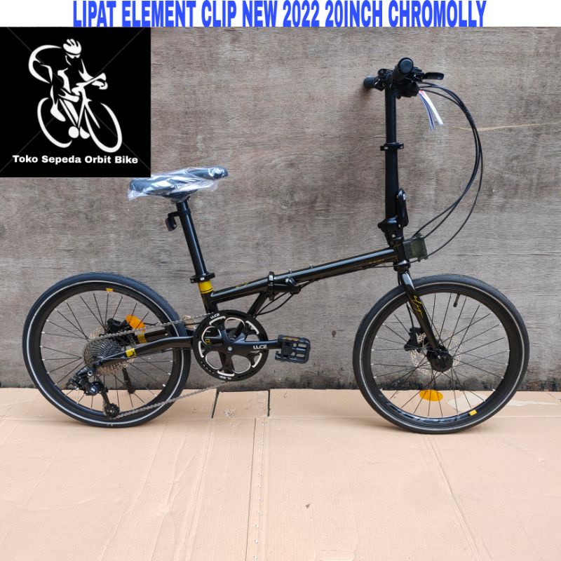 Sepeda Lipat Element Clip New 2022 20Inch Chromolly 10Sp