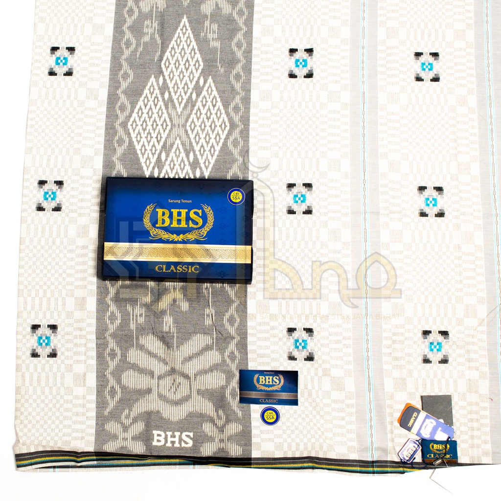 Sarung BHS Classic Gold Songket/SKT Putih