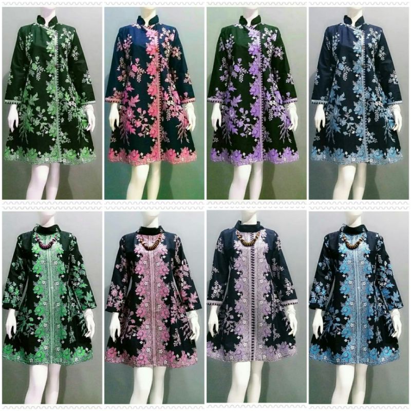 BAJU BATIK TUNIK SERAGAM oUNGGUL JAYA STANDART JUMBO||2 VARIASI MODEL