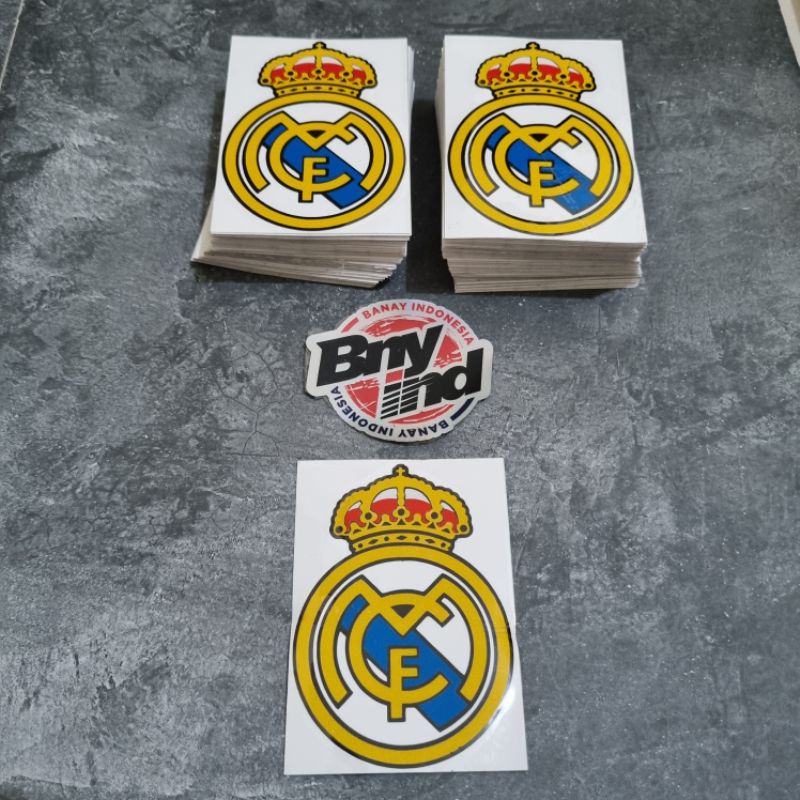 STICKER STIKER REAL MADRID CUTTING