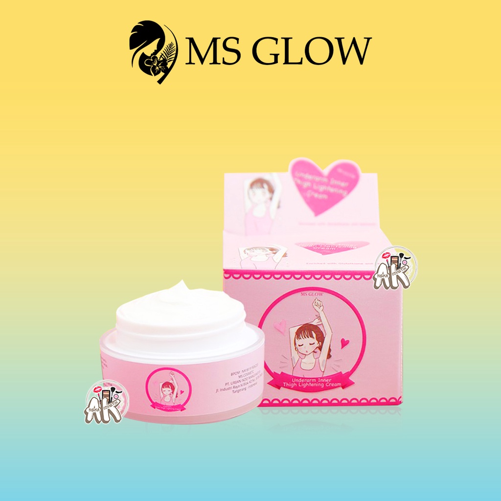 MS GLOW UNDERARM / CREAM KETIAK / UNDERARM INNER THIGH LIGHTENING CREAM