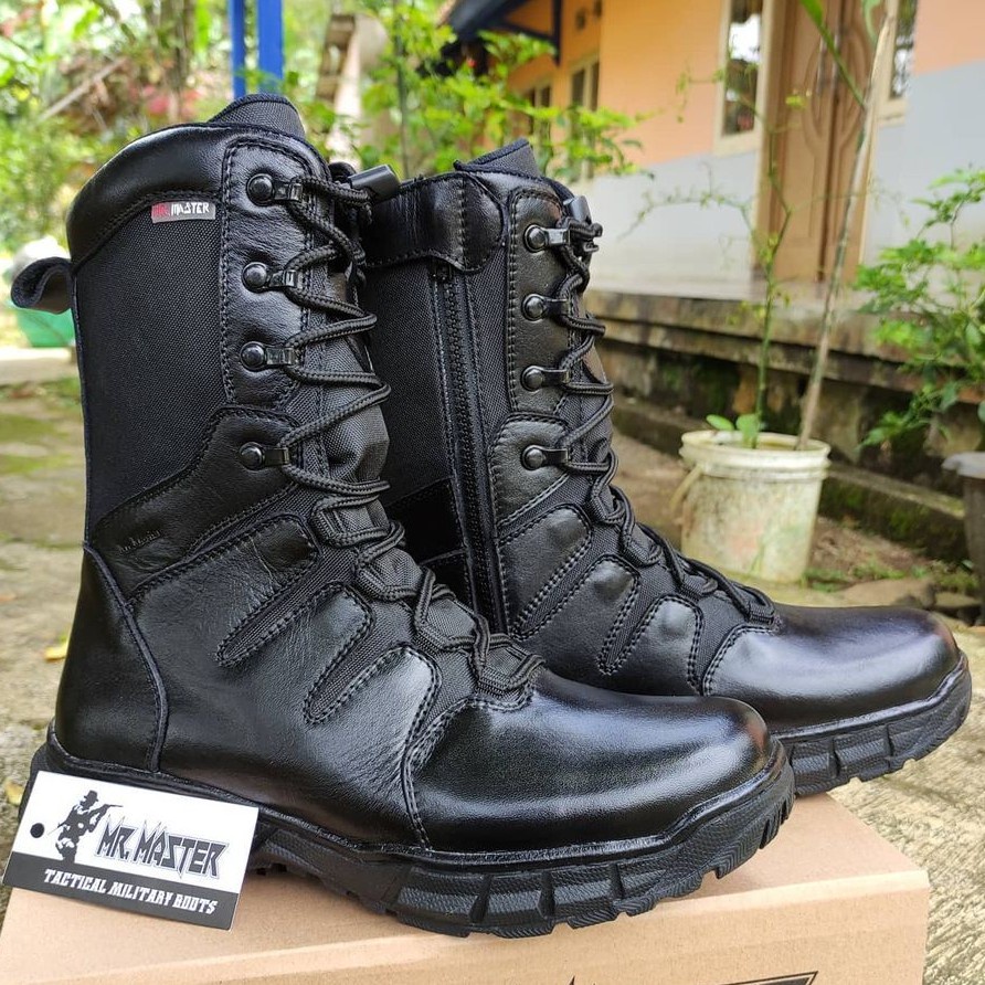 SEPATU PDL MR MASTER MODEL TERBARU KULIT SAPI ASLI SEPATU PDL DINAS LAPANGAN TNI POLRI SECURITY