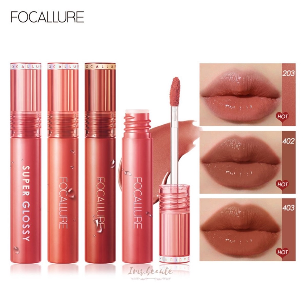 FOCALLURE Glossy Lip Tint / Jelly Clear Dewy Lip Tint / Lip Gloss