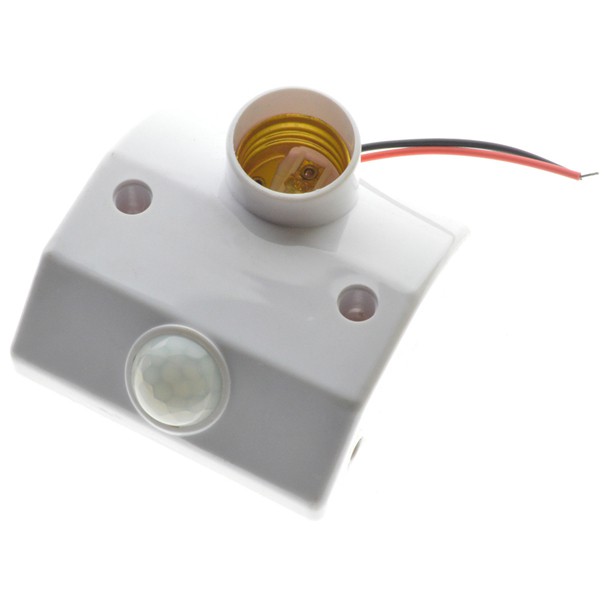 Mayitr Fitting Lampu Bohlam Socket E27 dengan Infrared Motion Sensor 60W - PIR-E27DZ-FX