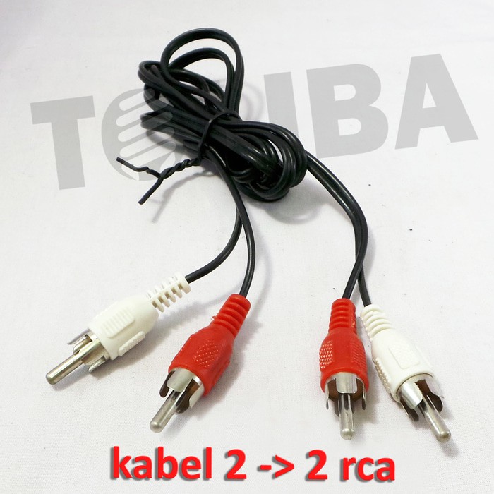 kabel jack rca audio 2 warna way 2-2