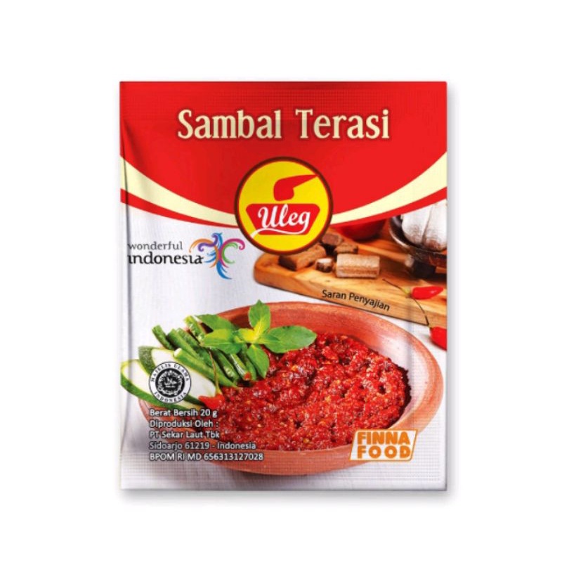 sambel uleg terasi 20gr renceng isi 10sachet