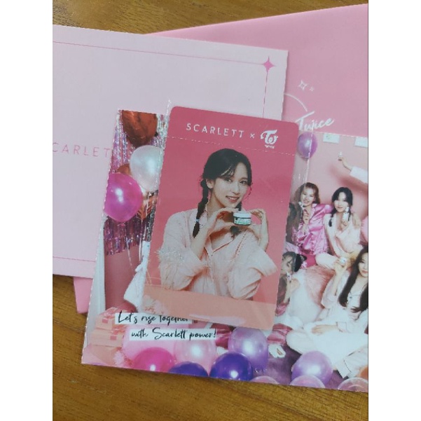 Photocard Mina Twice X Scarlett Whitening
