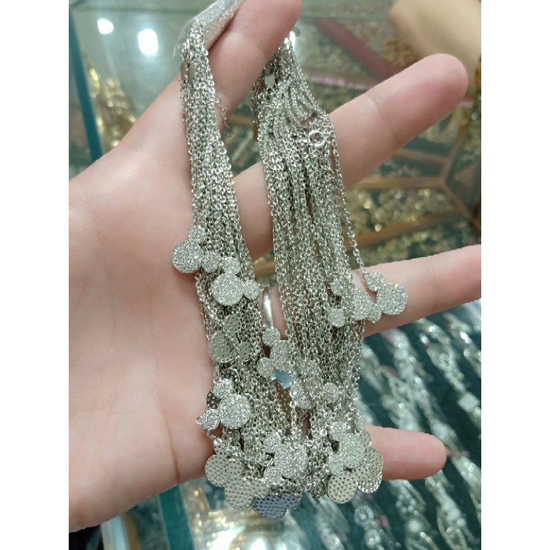 kalung anak koye mickey full mp S925/ perhiasan perak 925 berlapis emas