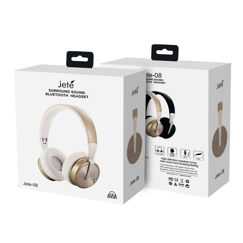 Headset Bluetooth Headphone Bluetooth JETE 08