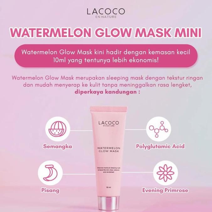 LACOCO WATERMELON GLOW MASK MINI 10ml